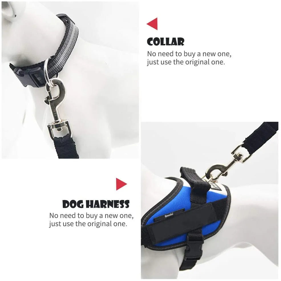 Adjustable Pet Cat Dog Car Seat  Belt Lead Clip Safety